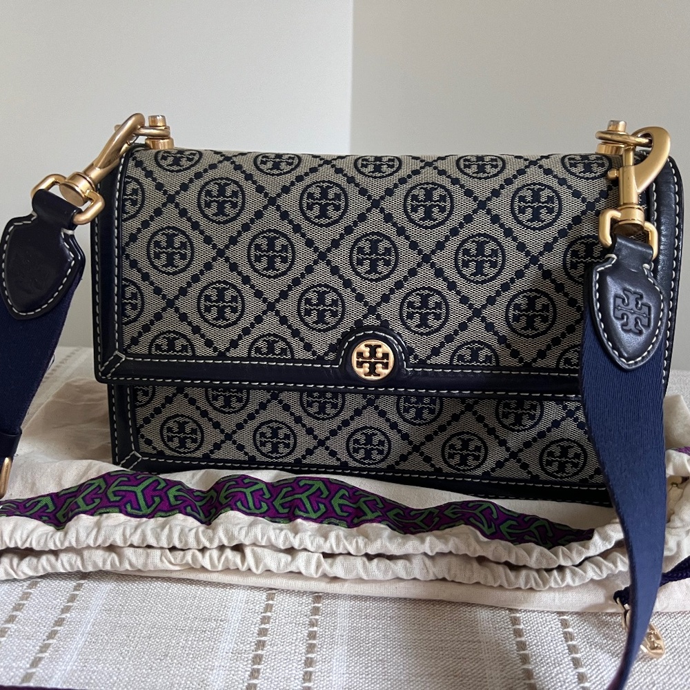 Tory Burch Monogram Jacquard Shoulder Bag